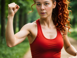 Curly hair woman