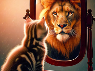 increase self confidence 5 signs cat lion